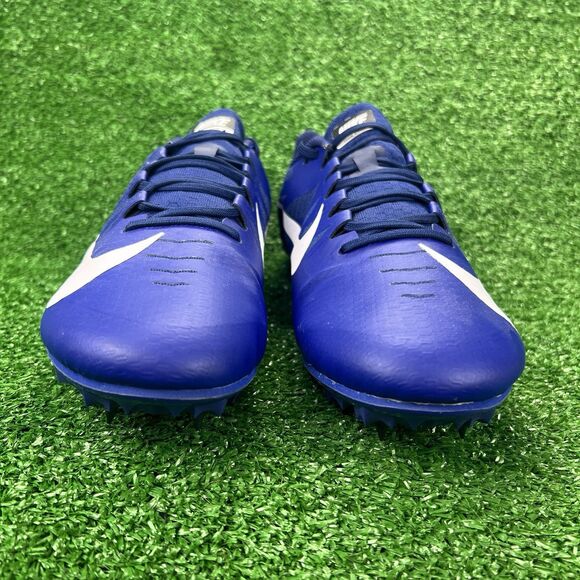 Nike Zoom Rival‎ S 9 Men's 11 Cleats w/Spikes Navy White 907564 401 Racing Shoes - Picture 6 of 17